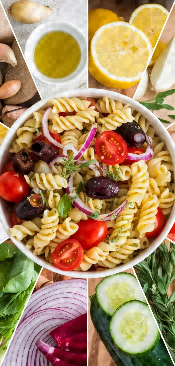 A photo of Mediterranean Pasta Salad Recipe