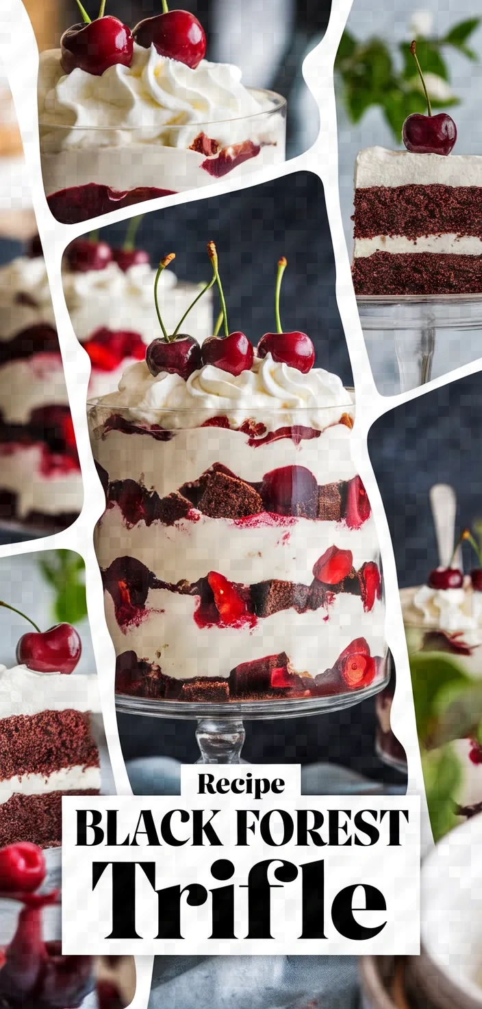 A photo of Recipe Black Forest Trifle