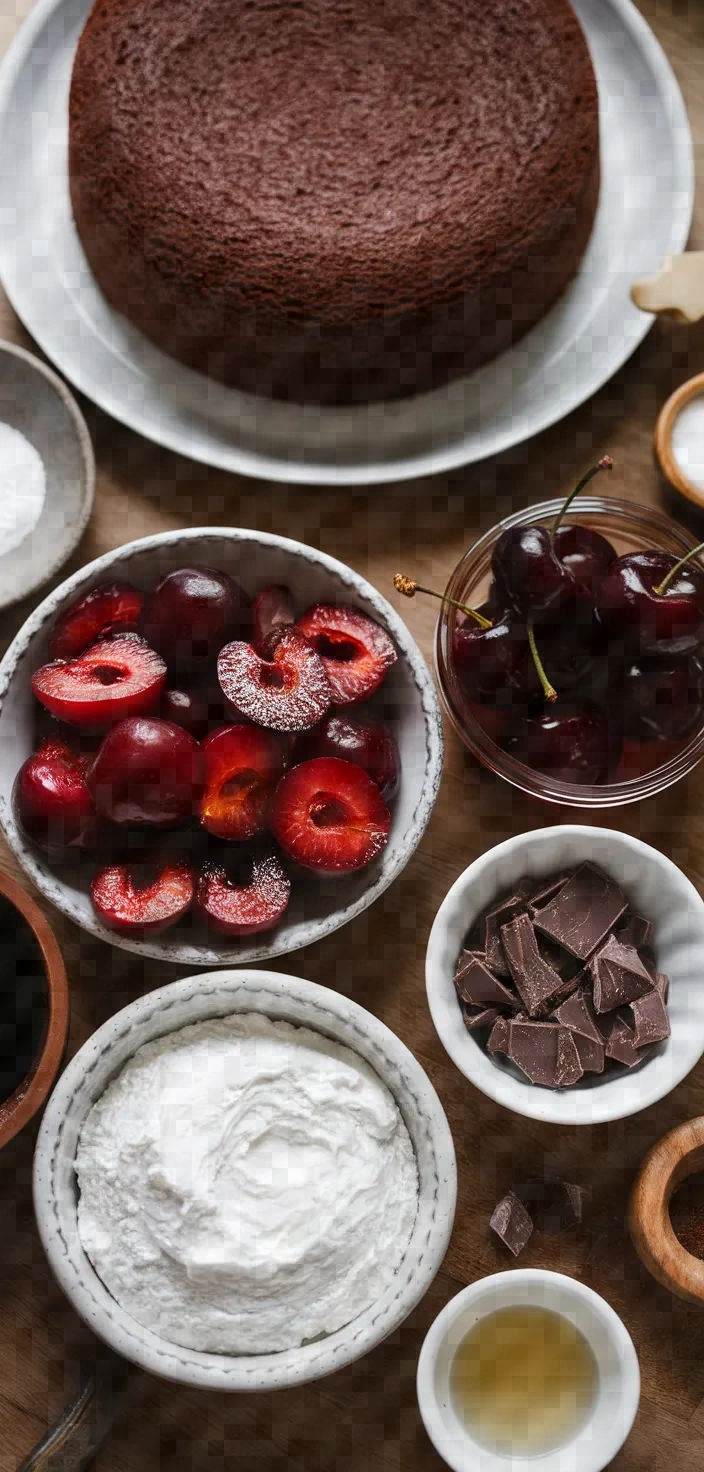 Ingredients photo for Recipe Black Forest Trifle