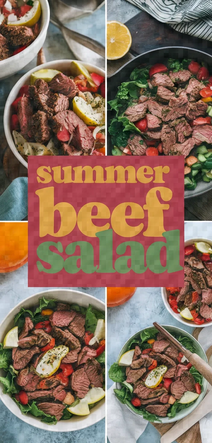 A photo of Beef Salad With A Touch Of Summer Recipe