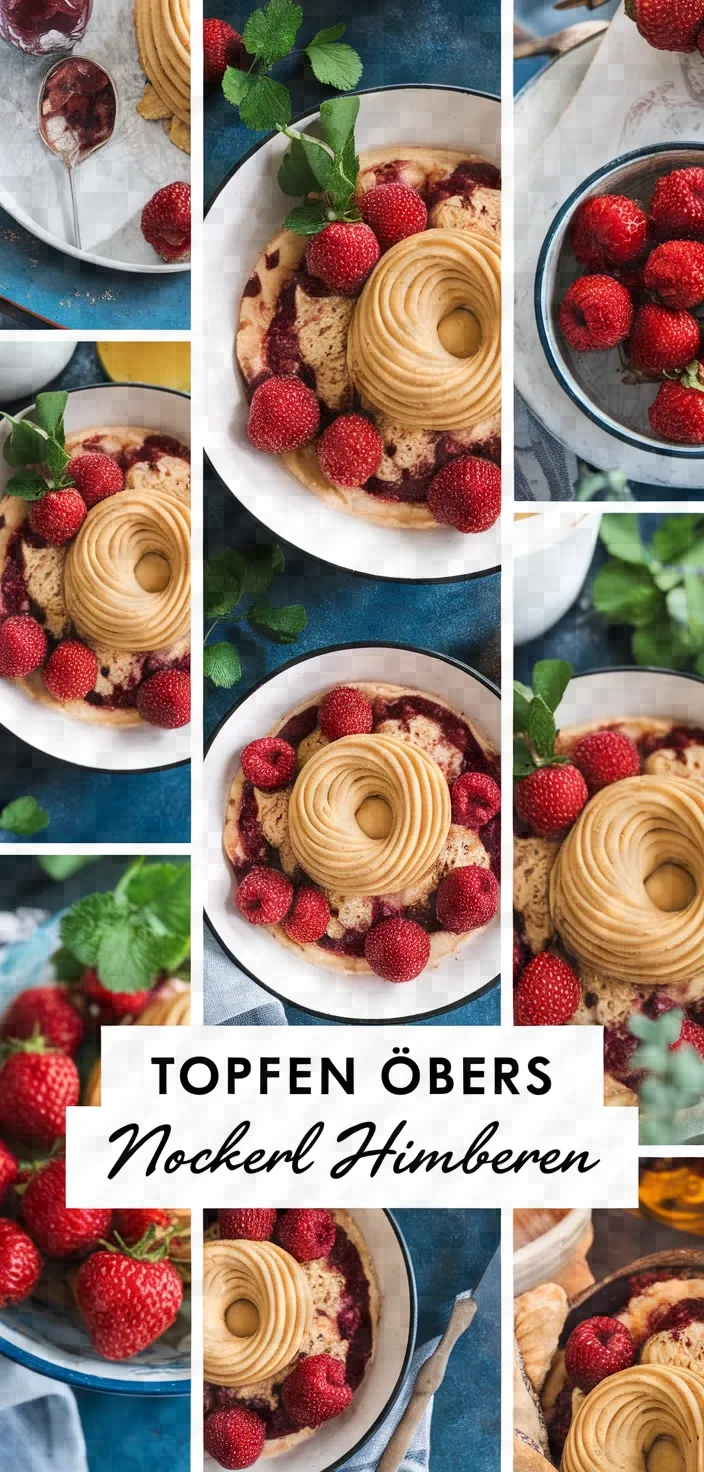 A photo of Topfen Obers Nockerl Himbeeren Recipe