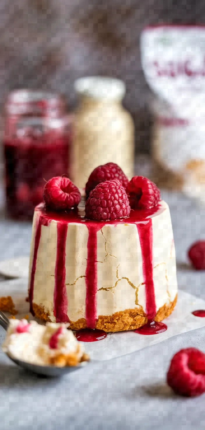 Vanilla Creamcheese Dessert With Raspberry Sauce Recipe